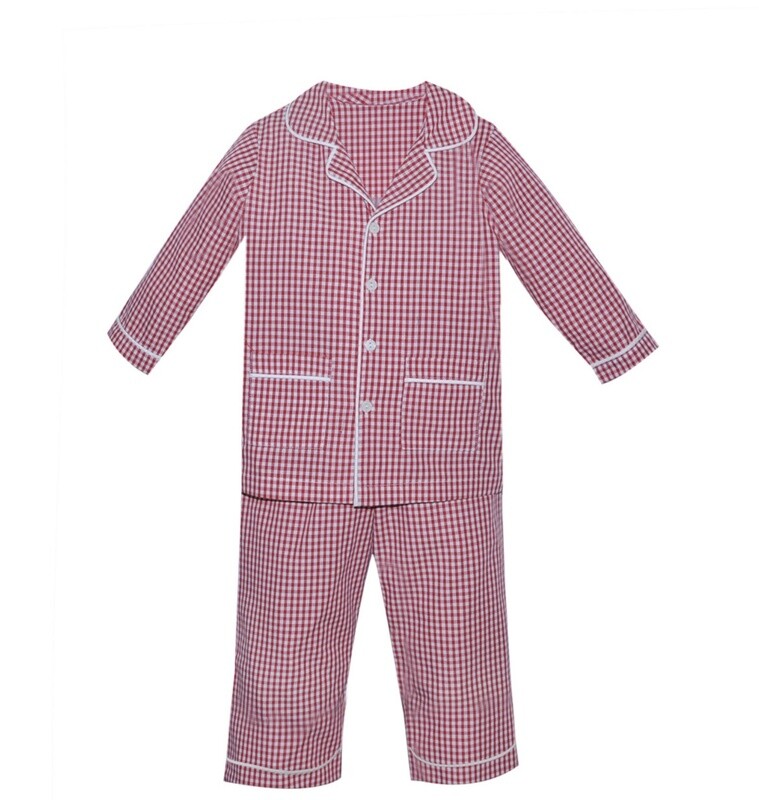 LANDRY RED GINGHAM LOUNGEWEAR