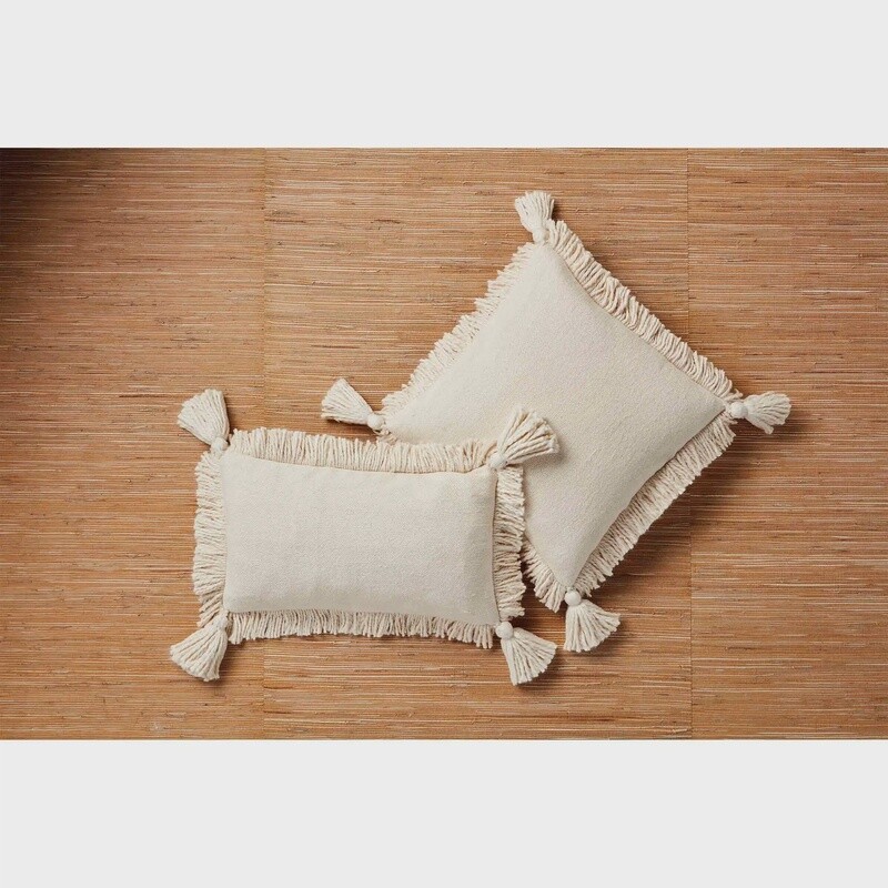 LUMBAR FRINGE TASSEL PILLOW