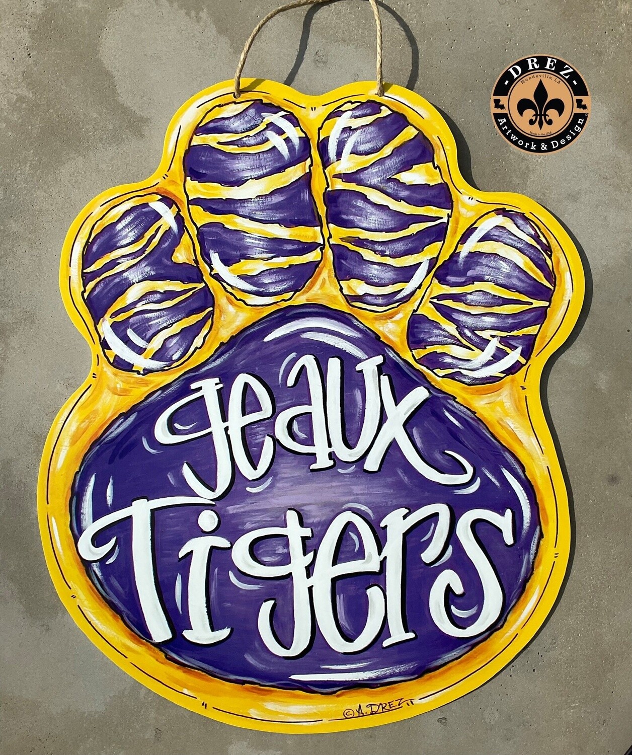 TIGER PAW DOOR HANGER