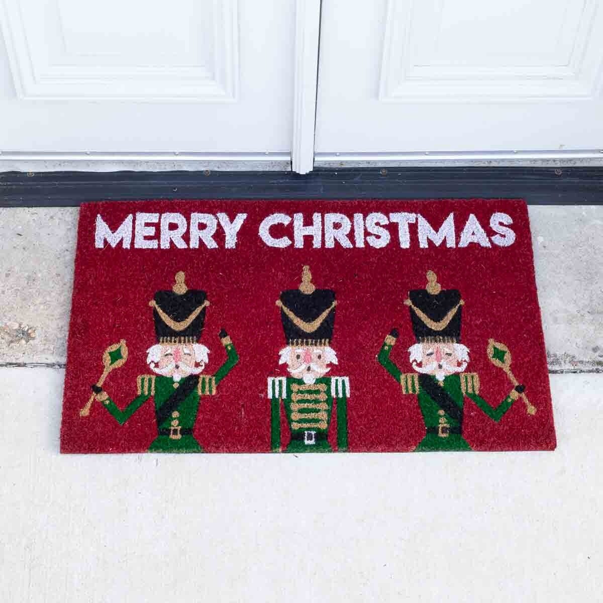 NUTCRACKER MERRY CHRISTMAS DOORMAT