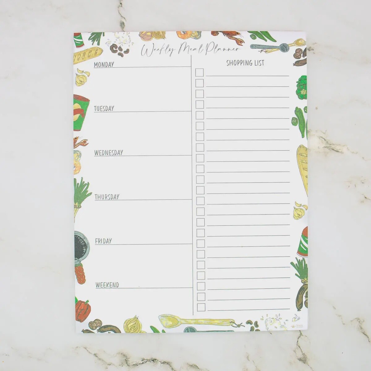 KITCHEN FLAVORS WEEKLY MEAL PLANNER