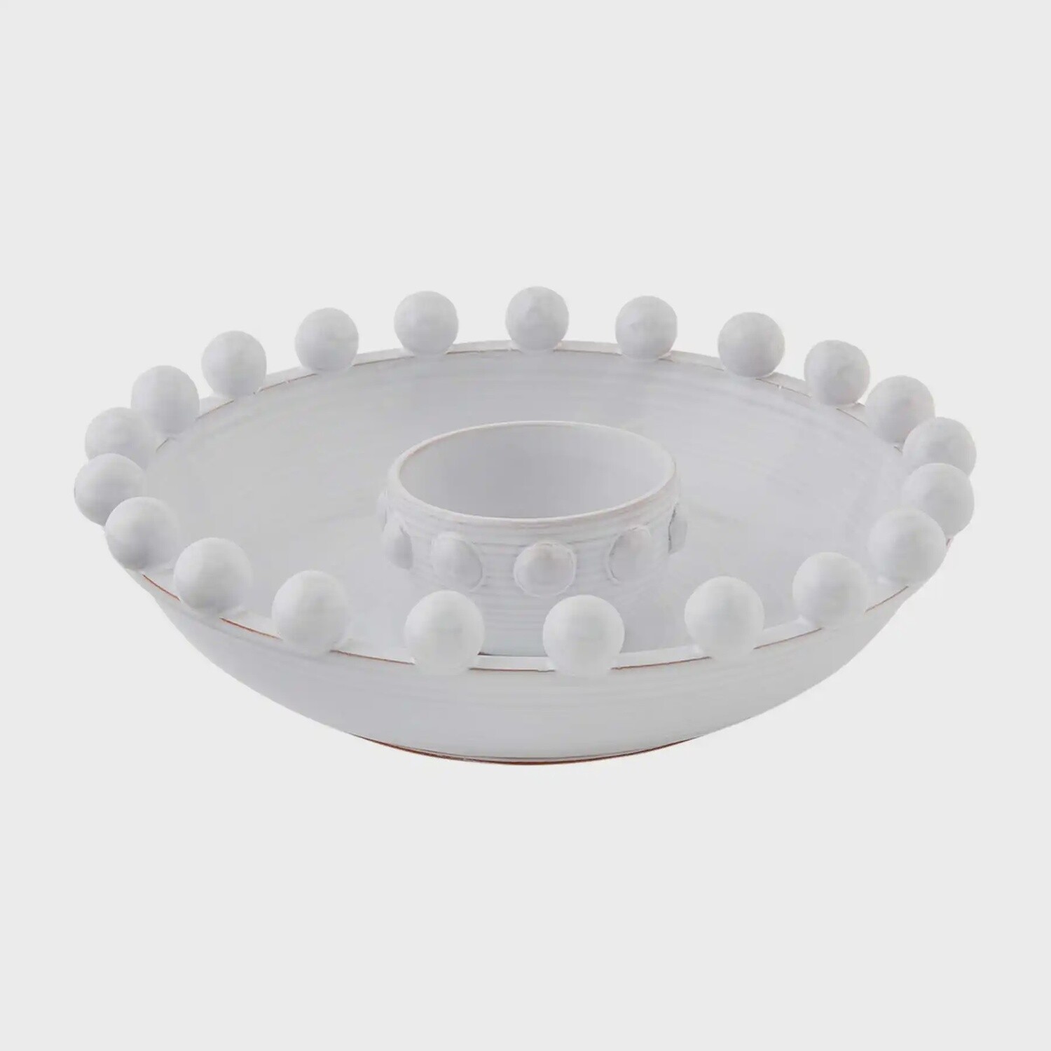 BEADED CHIP &amp; DIP BOWL