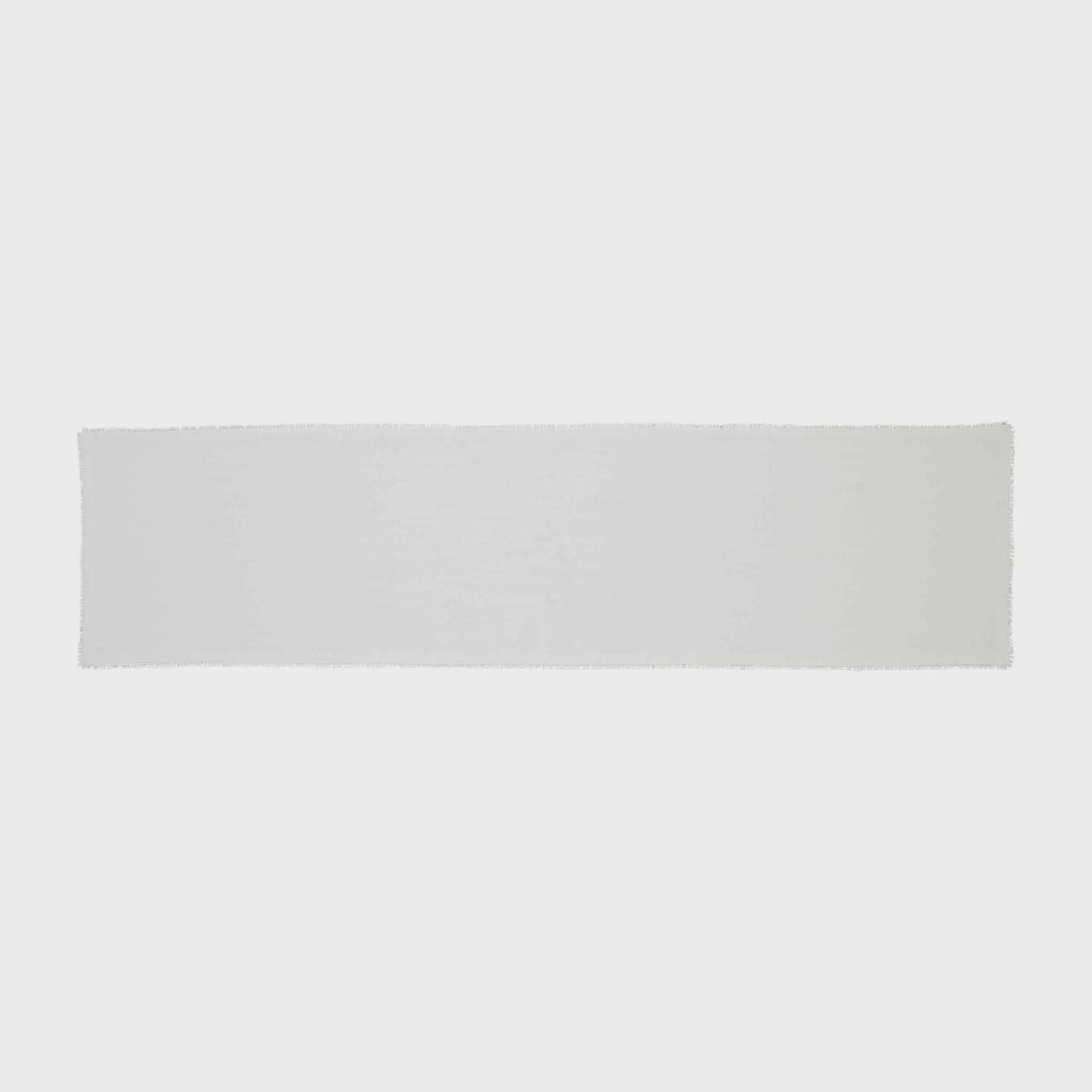 WHITE POM TABLE RUNNER