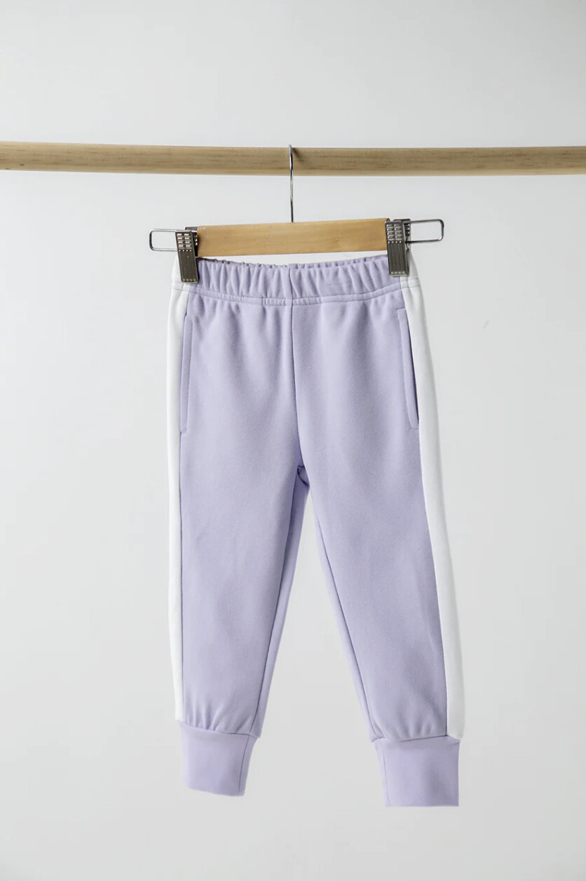 LAVENDER FOG KIDS COTTON JOGGERS