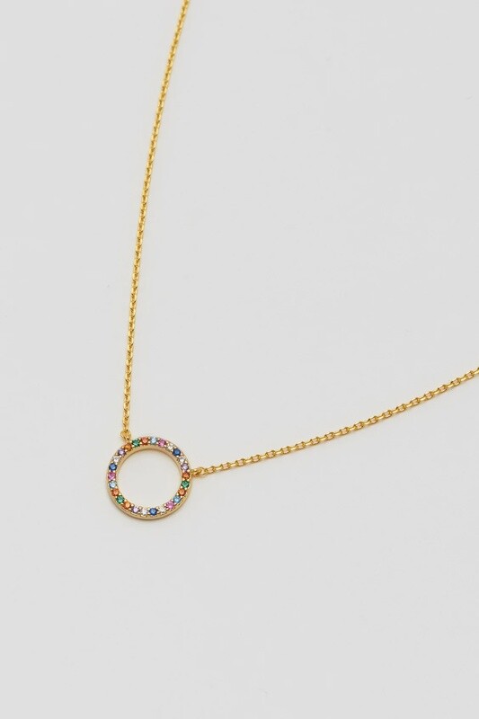 RAINBOW CIRCLE NECKLACE