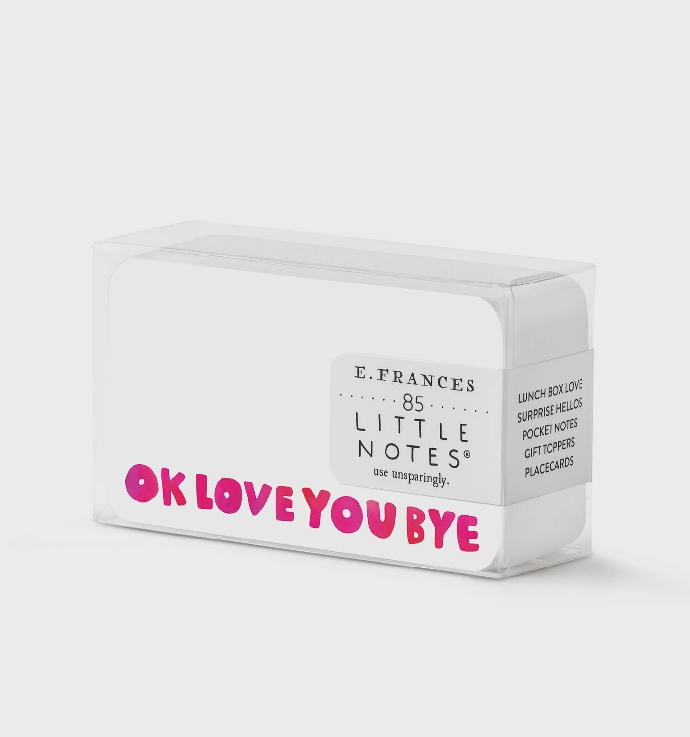 OKLOVEYOUBYE LITTLE NOTES