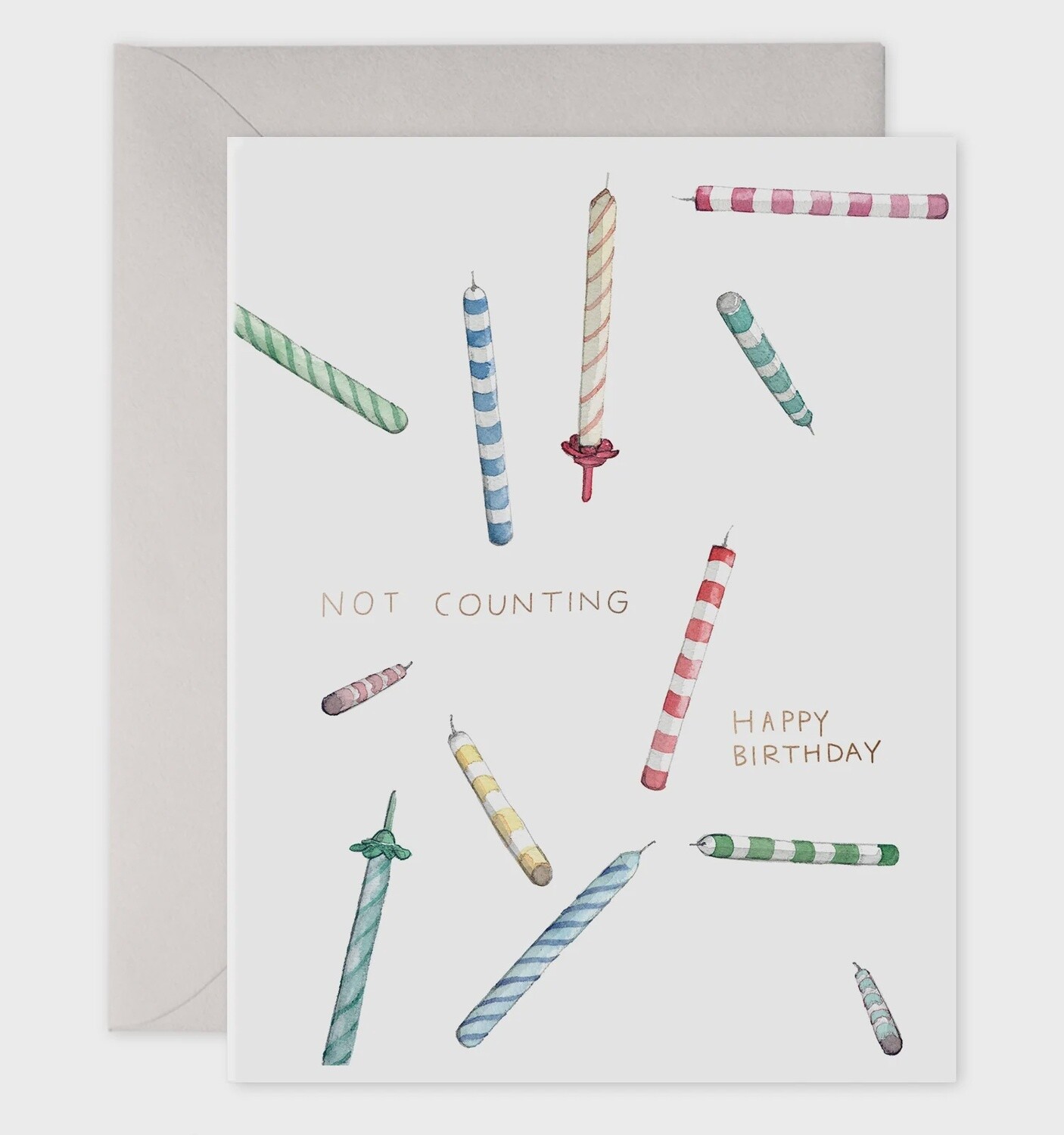 NOT COUNTING CANDLES CARD