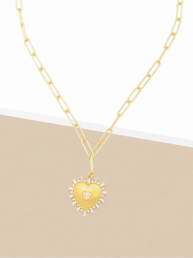 HEART PENDANT LINK COLLAR