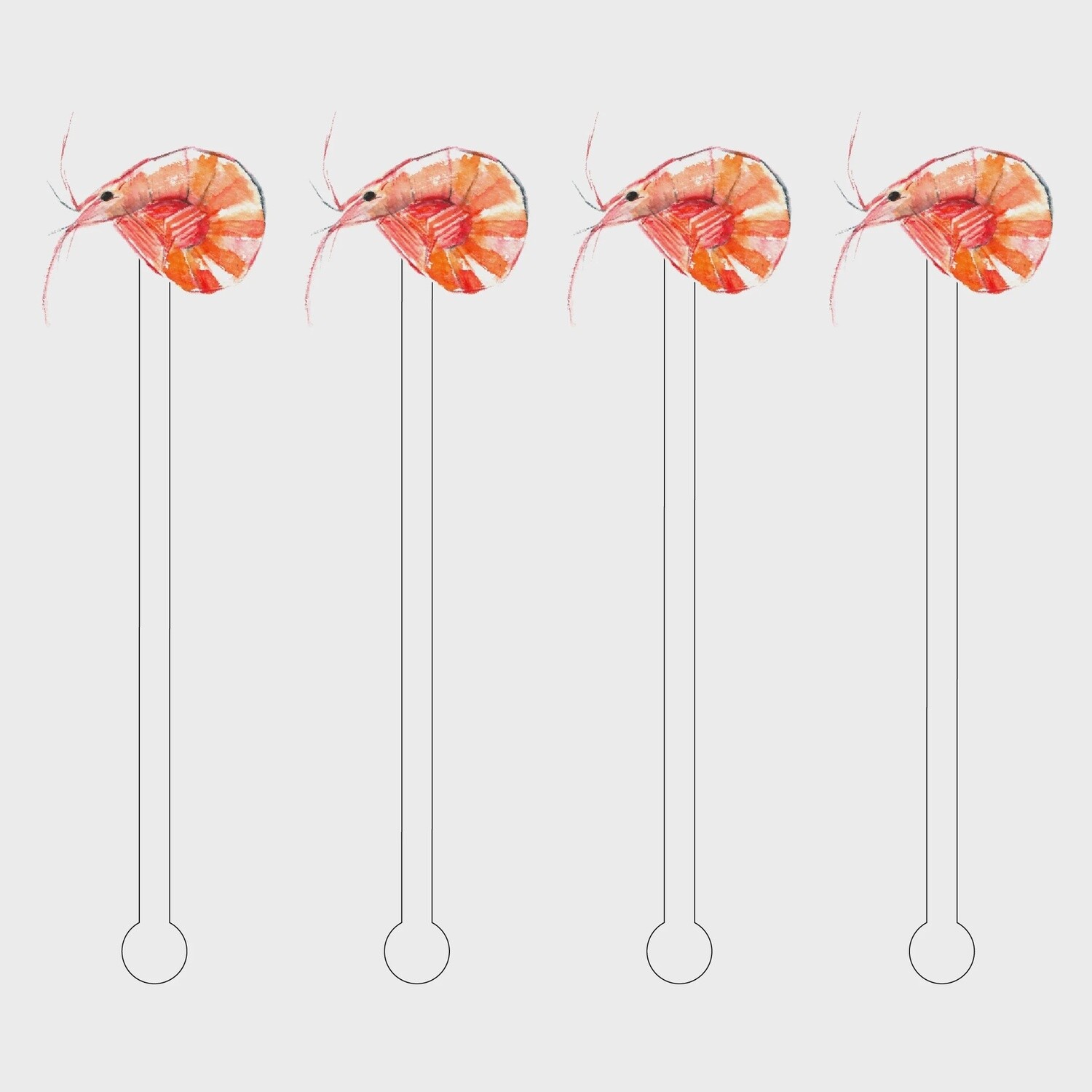 SHRIMP ACRYLIC STIR STICKS