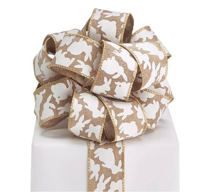 BUNNY BURLAP RIBBON