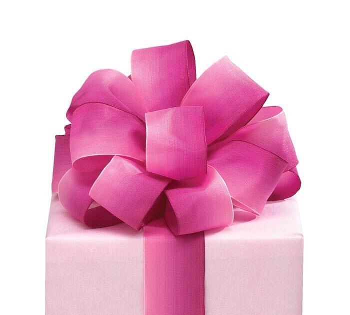FUCHSIA WATERCOLOR RIBBON