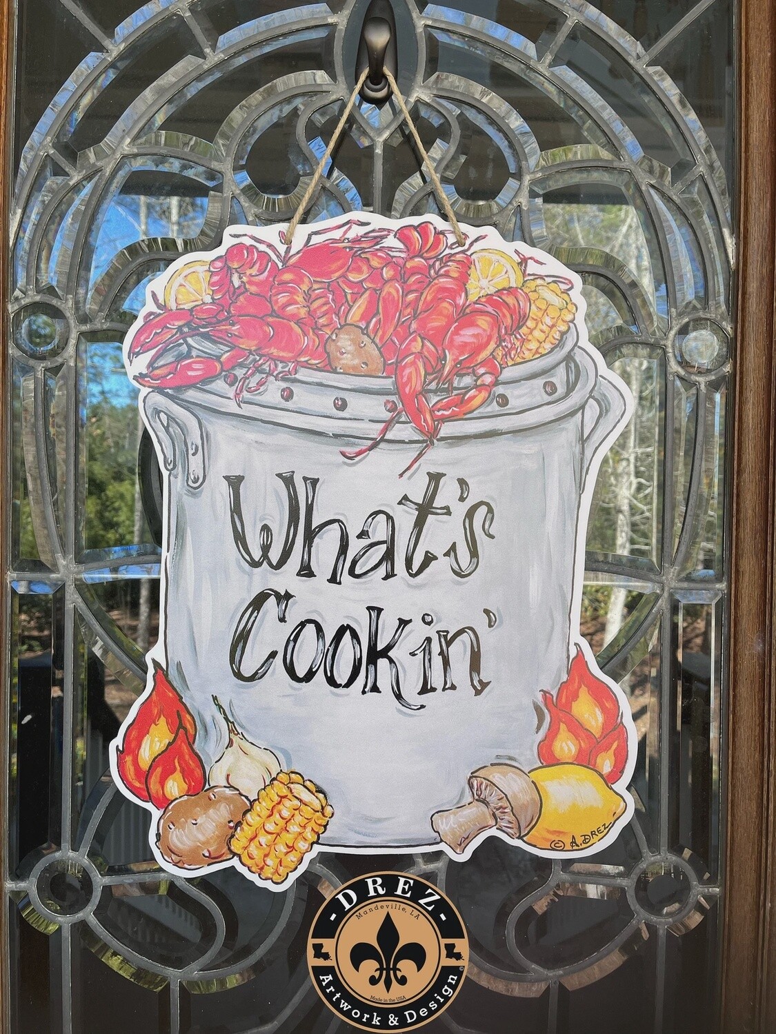 CRAWFISH POTS DOOR HANGER