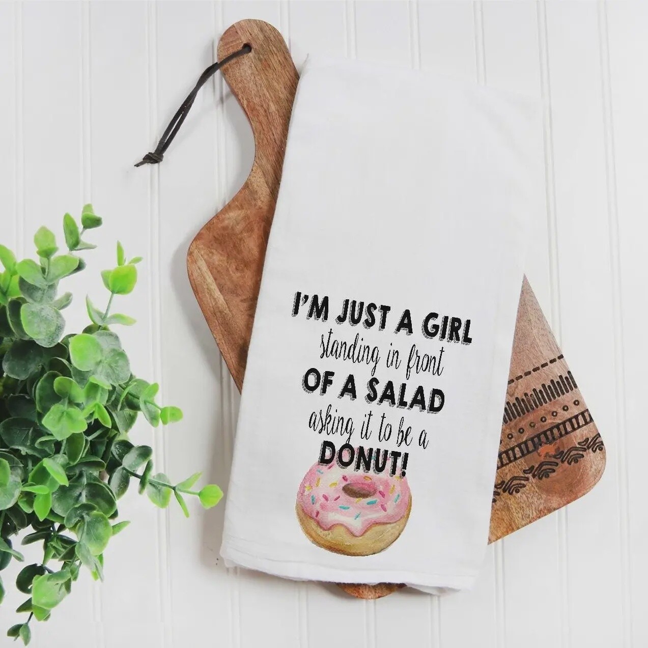 ASKING IT TO BE A DONUT TEA TOWEL