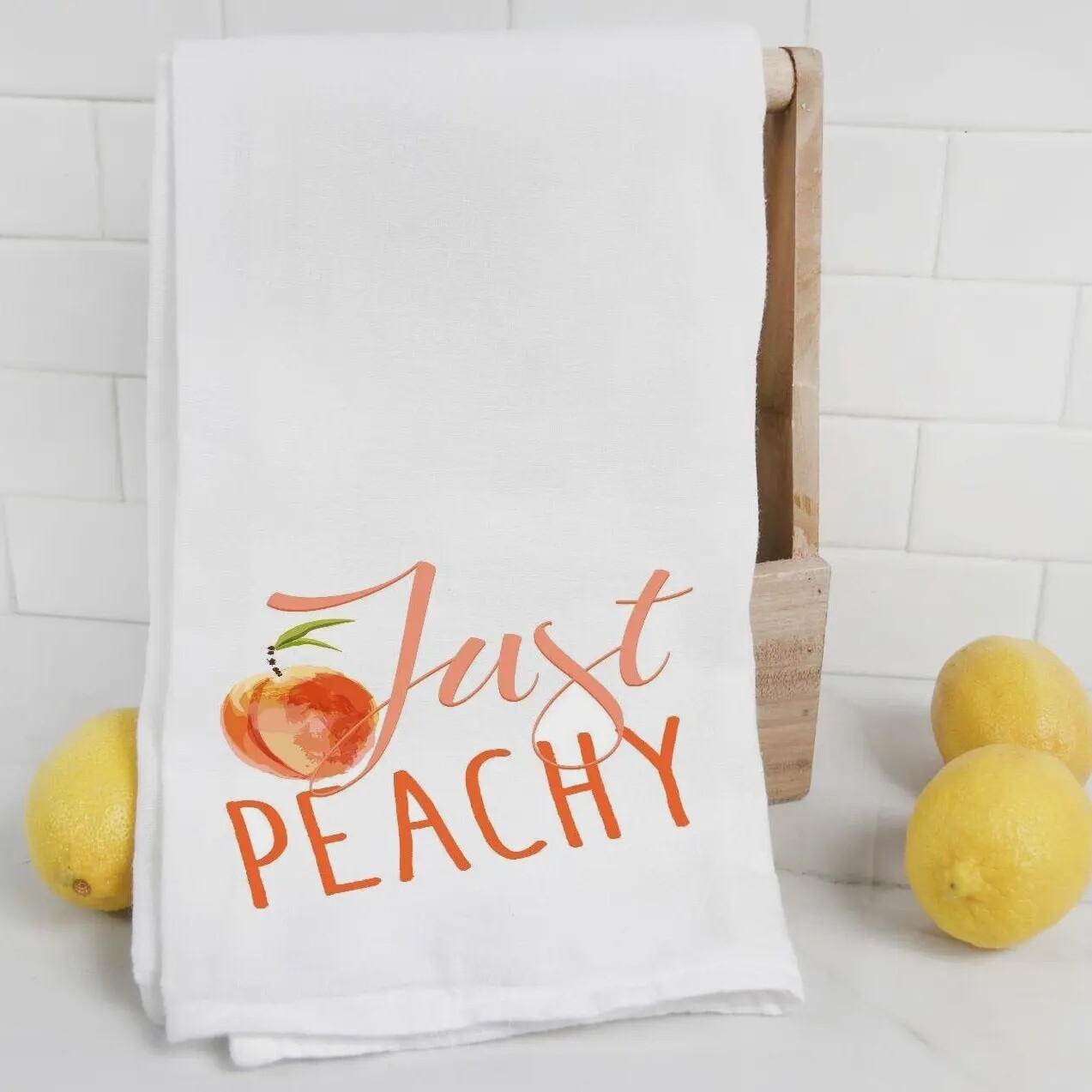 JUST PEACHY TEA TOWEL