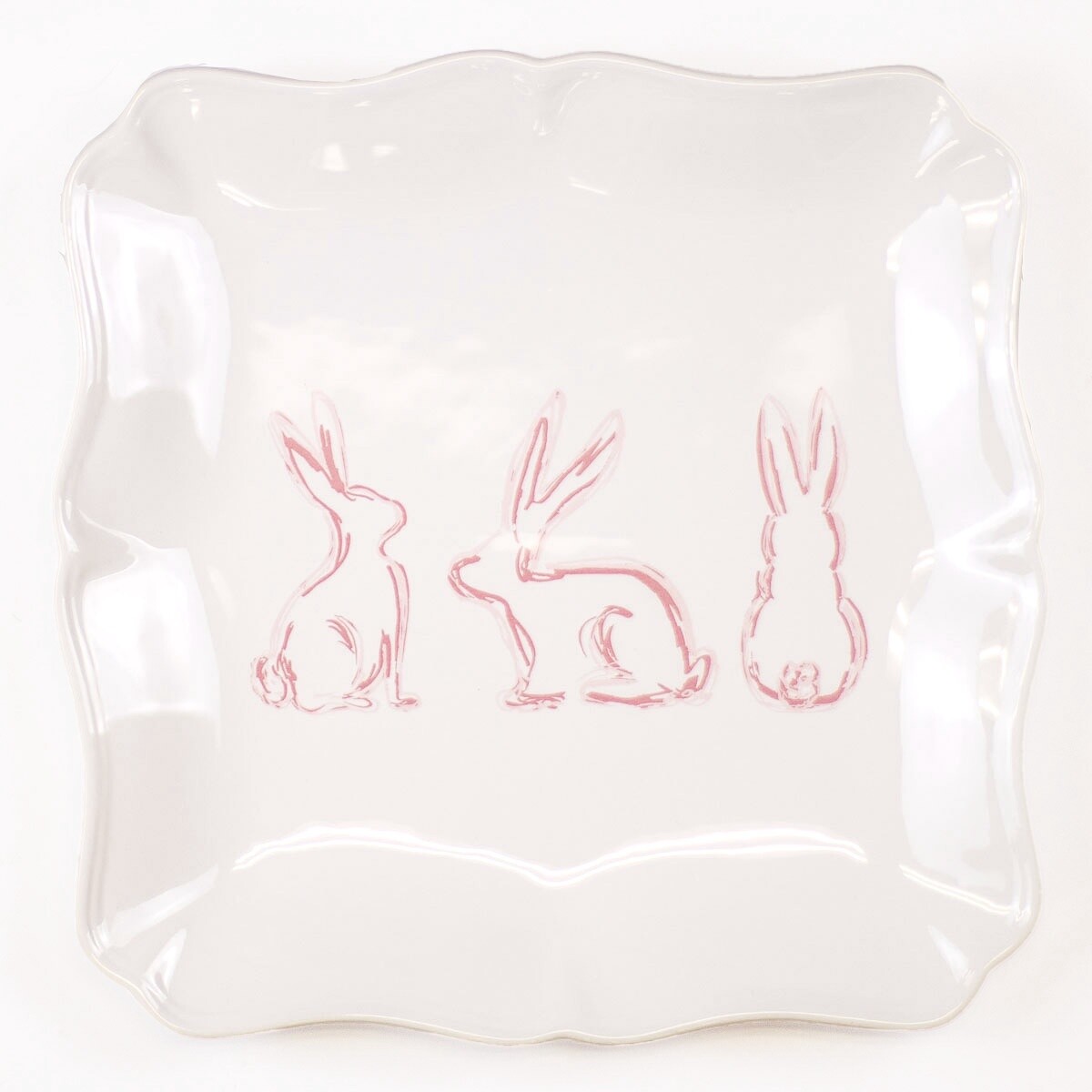 LILY BELLE BUNNY SQUARE PLATTER