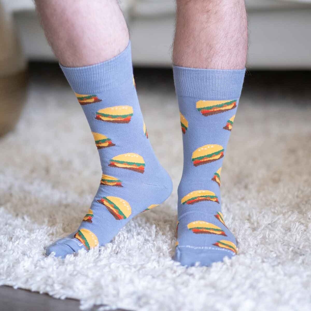 MEN&#39;S HAMBURGER SOCKS