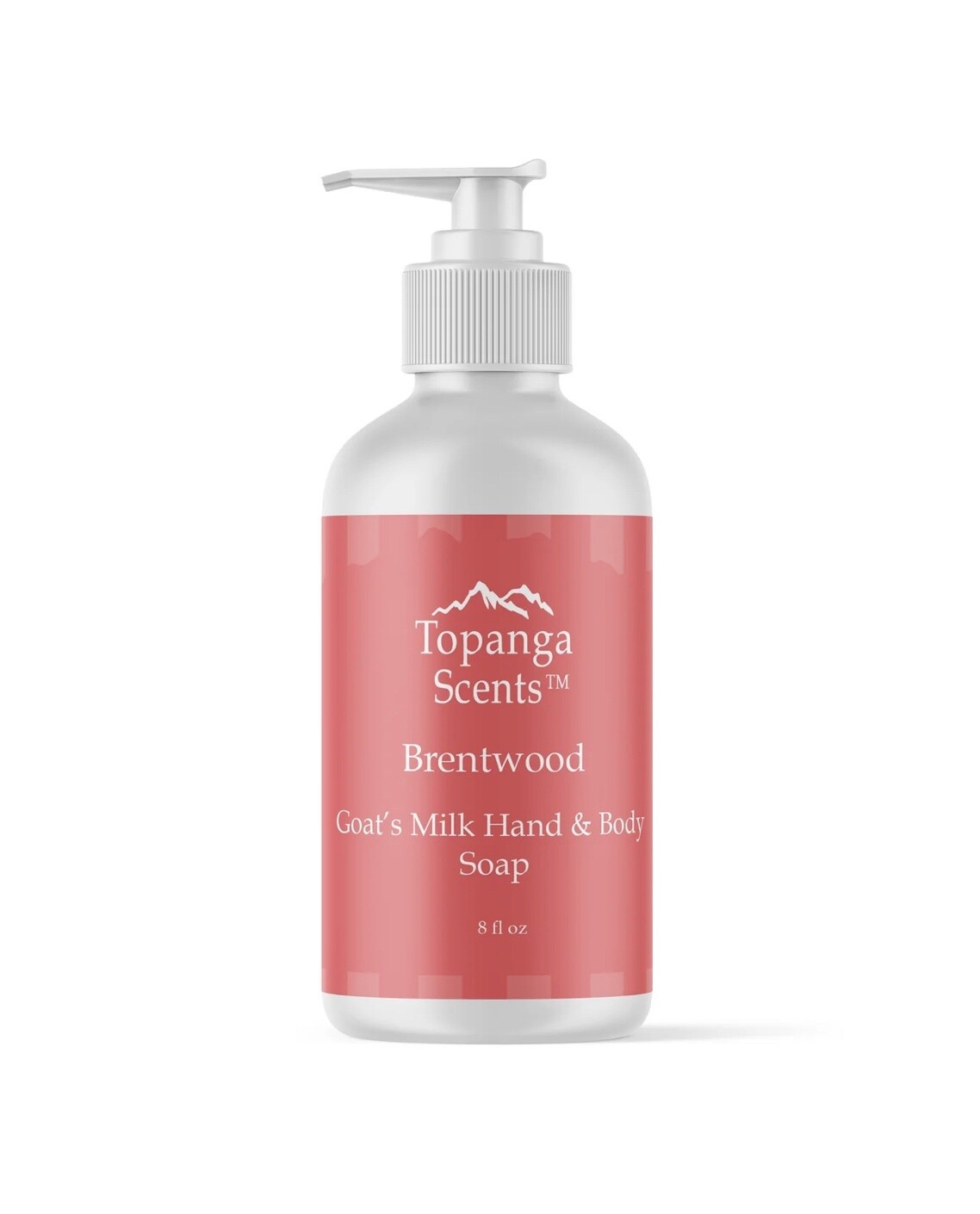 TOPANGA GOAT&#39;S MILK HAND &amp; BODY SOAP, SCENT: BRENTWOOD