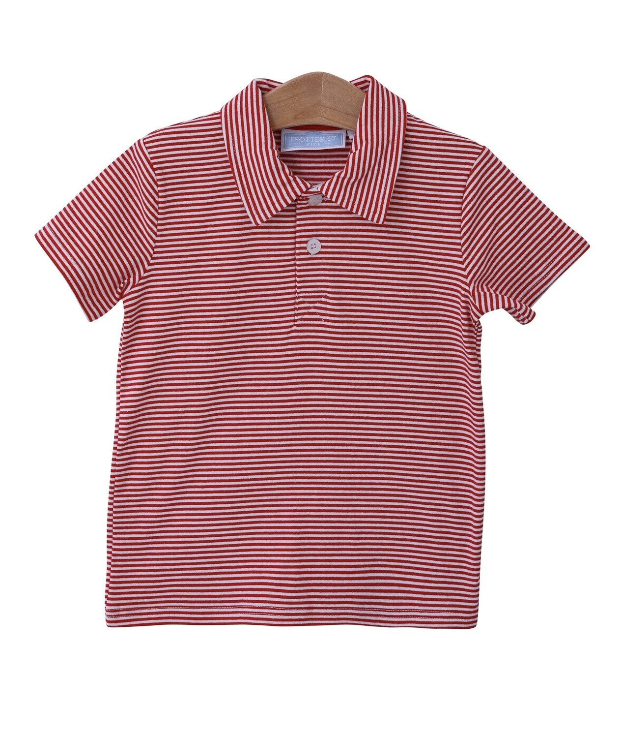 HENRY RED STRIPE POLO