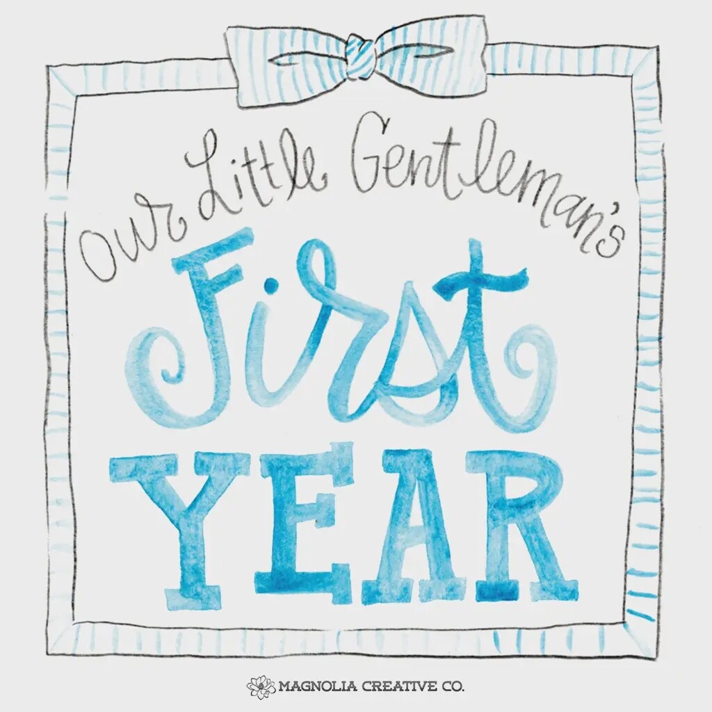LITTLE GENT MILESTONE CARDS