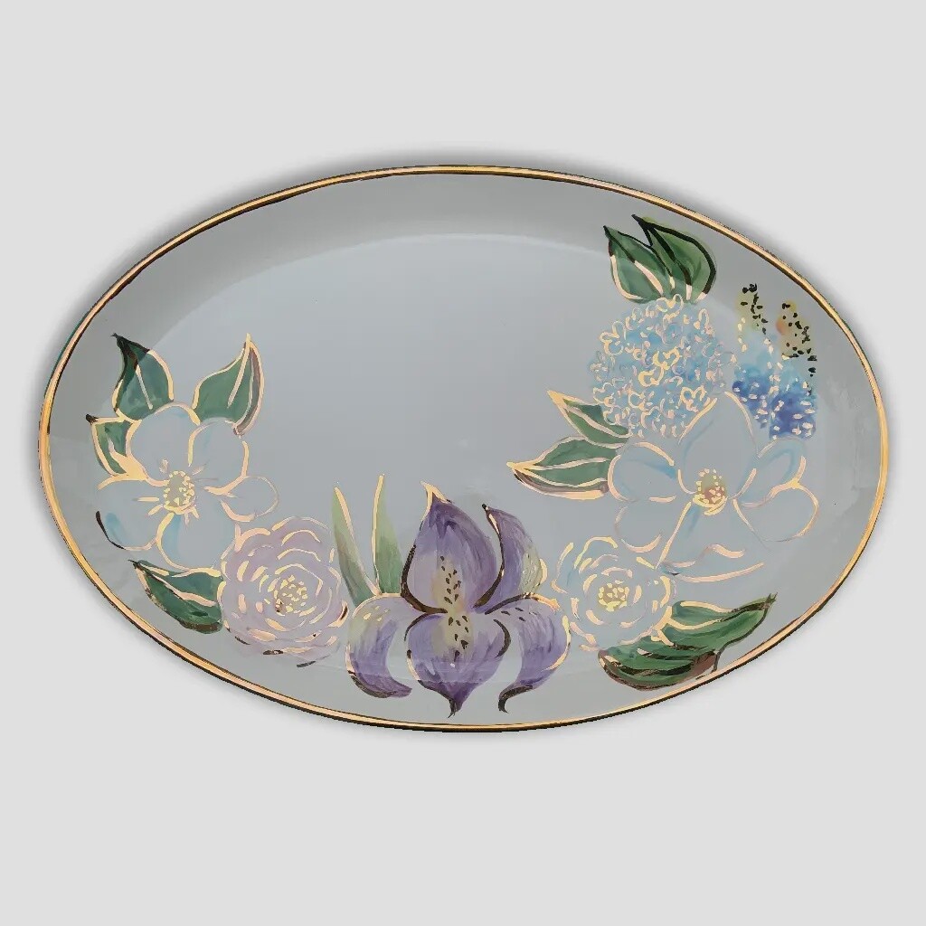 SOUTHERN FLORAL OVAL PLATTER