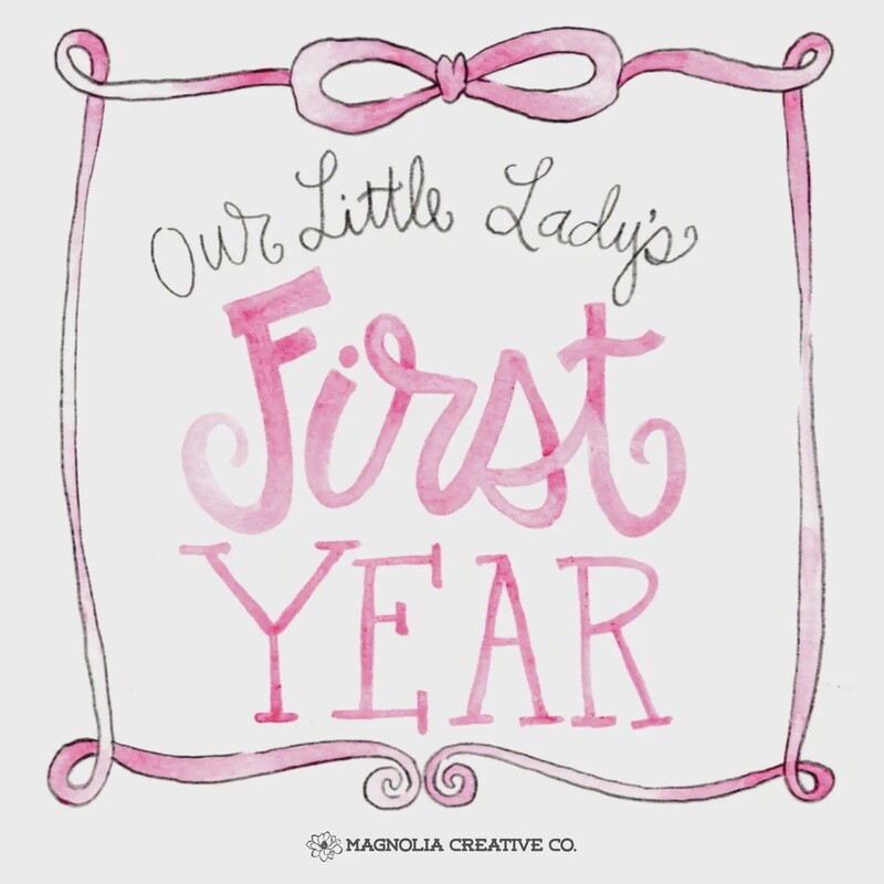 LITTLE LADY MILESTONE CARDS