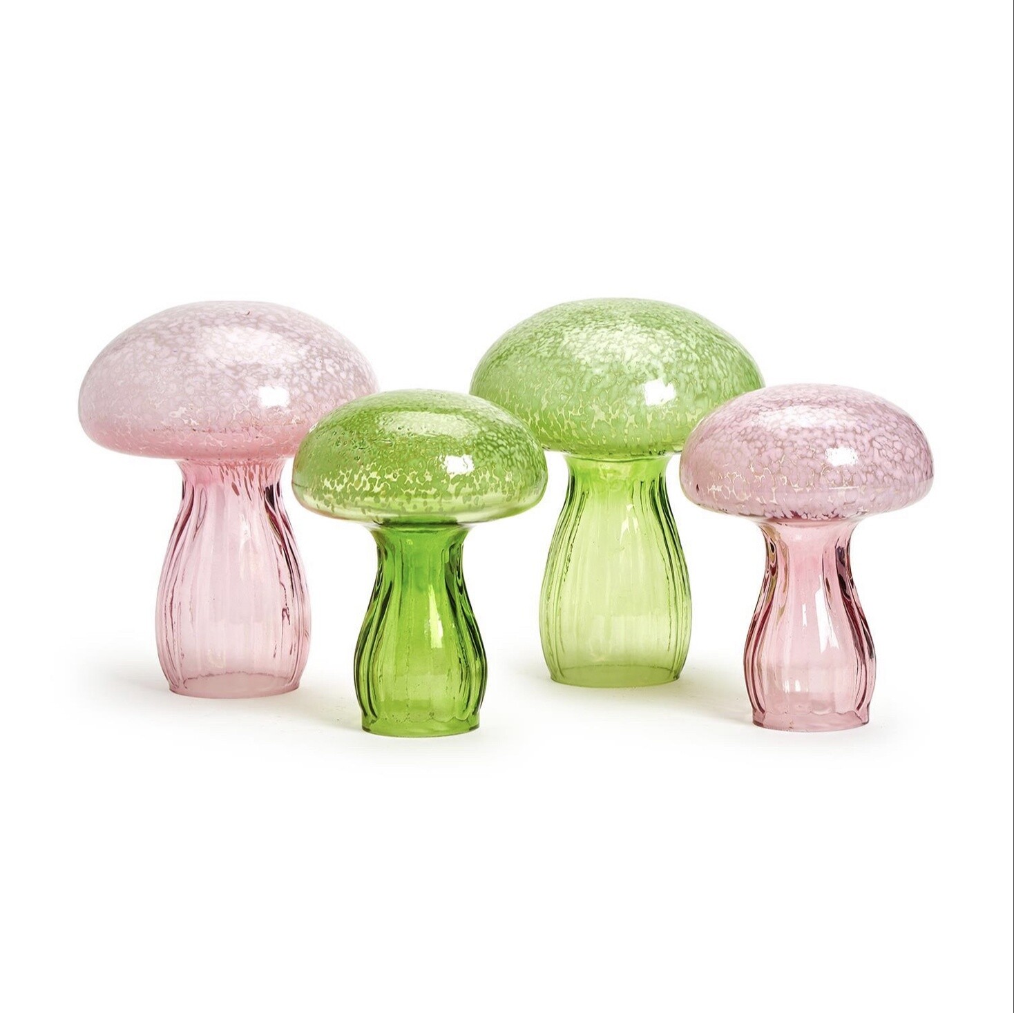 LARGE HAND-CRAFTED GLASS MUSHROOM