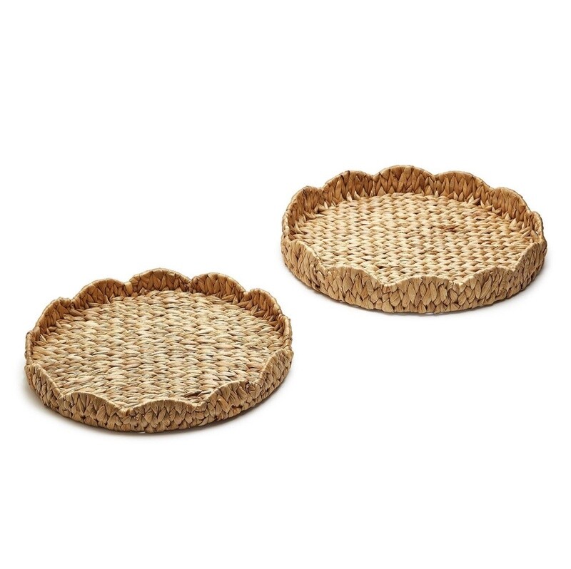SMALL SCALLOPED EDGE ROUND TRAY