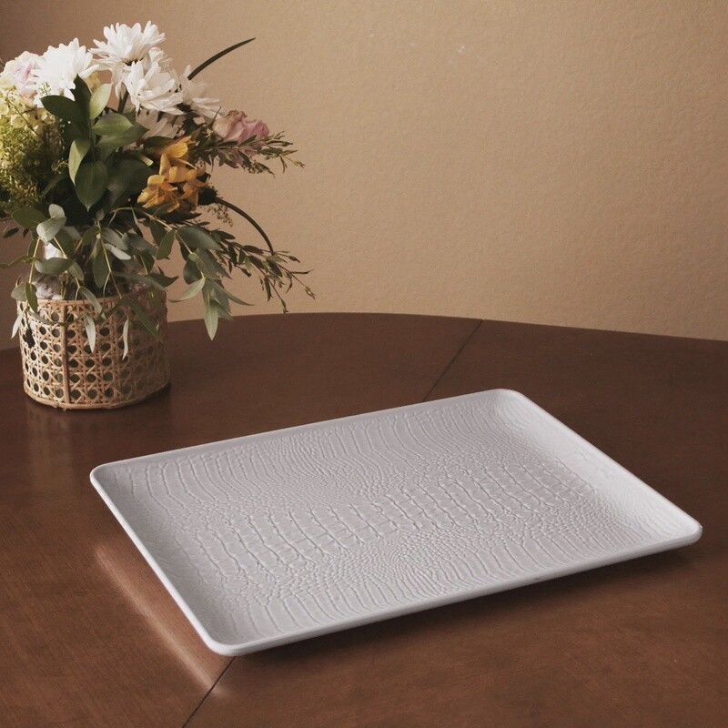 VIDA CROC EXTRA LARGE RECTANGULAR TRAY