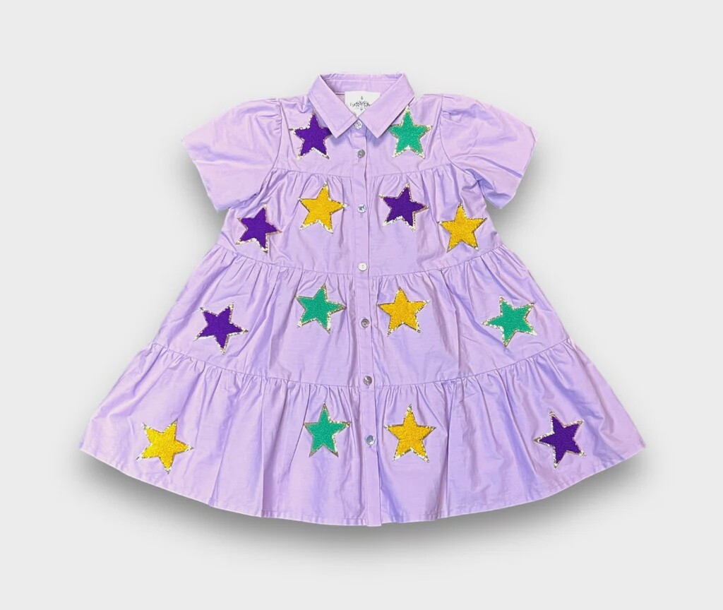 MARDI GRAS CHENILLE CHILD’S DRESS