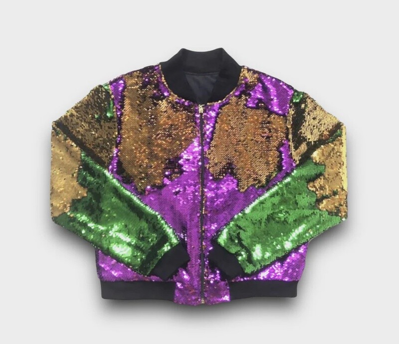 MARDI GRAS REVERSIBLE SEQUIN CHILD’S JACKET