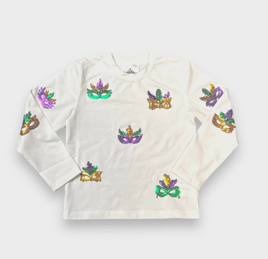 MULTI MASK SEQUIN CHILD’S SHIRT