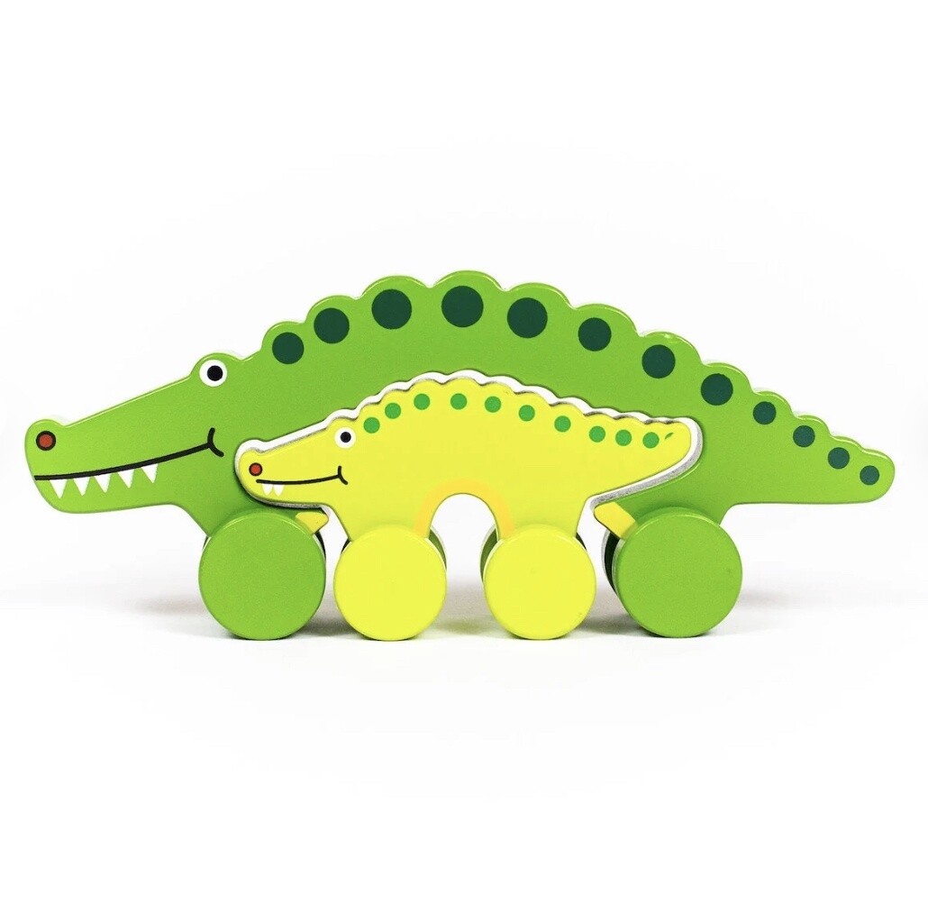 BIG &amp; LITTLE GATOR PUSH TOY
