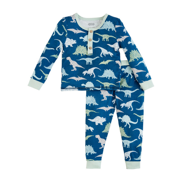 BLUE DINO GLOW PAJAMAS