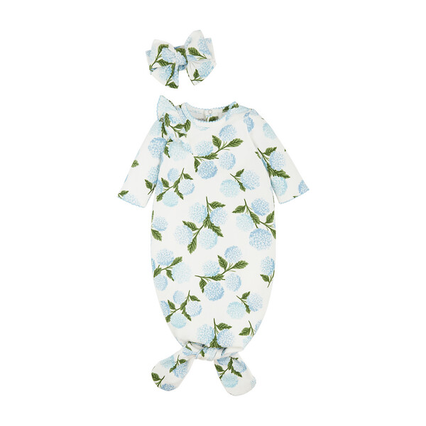 HYDRANGEA GOWN SET- 0-3M