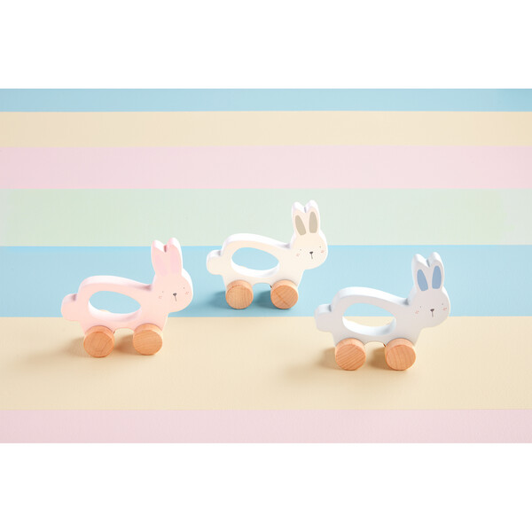 WOOD BUNNY PULL TOY