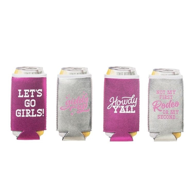GIDDY UP METALLIC KOOZIE