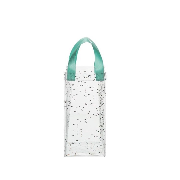 CONFETTI SPARKLE CLEAR WINE BAG