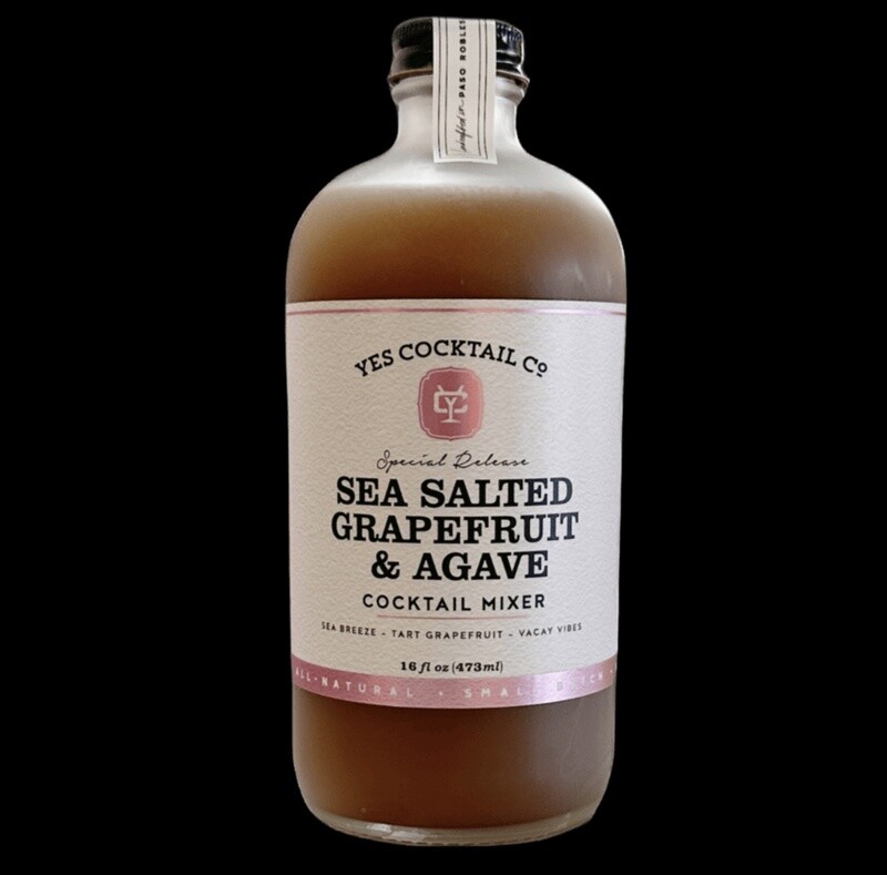 SEA SALTED GRAPEFRUIT &amp; AGAVE COCKTAIL MIXER