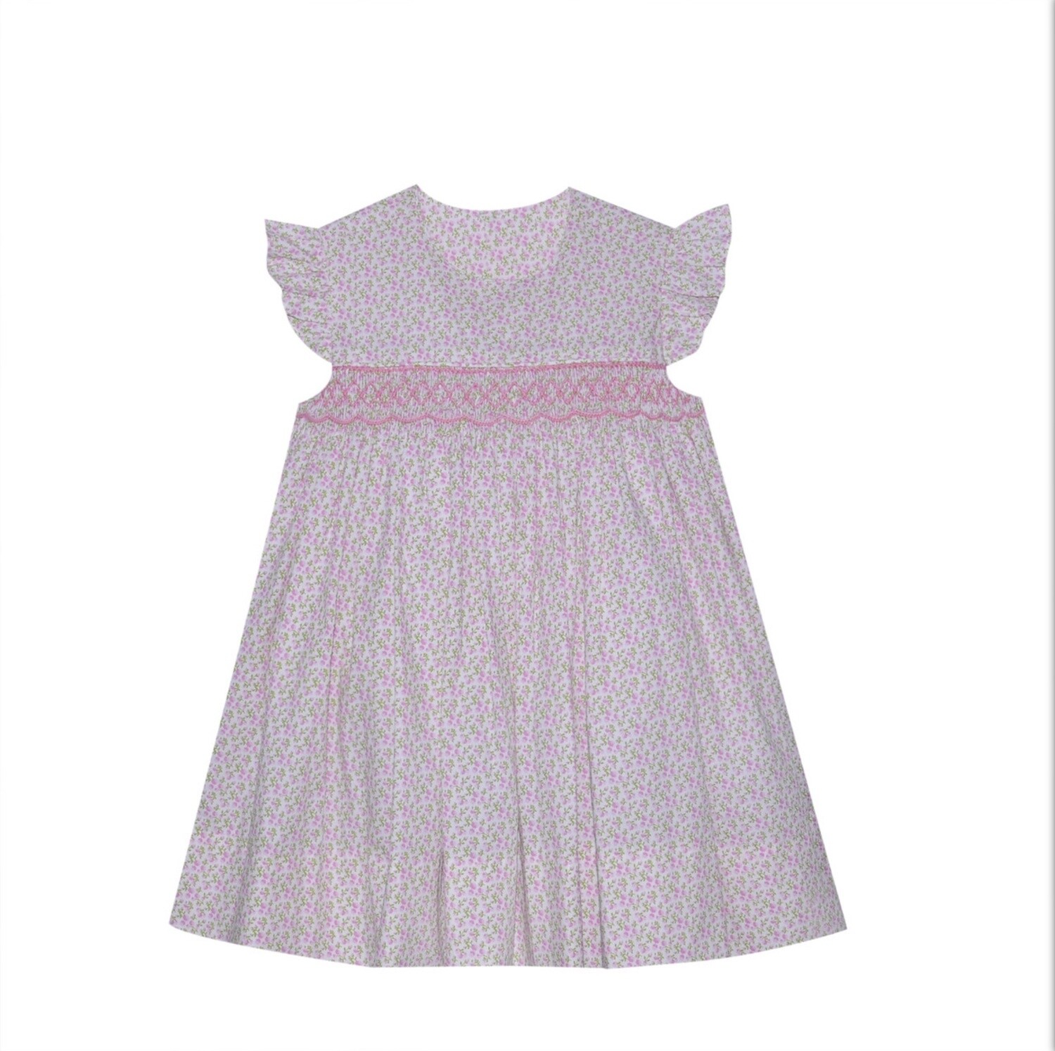 FRANCIS PINK &amp; LIME GREEN FLOWERS DRESS