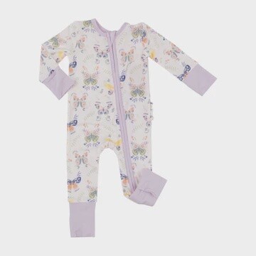 BOTANY BUTTERFLIES 2-WAY ZIPPER ROMPER