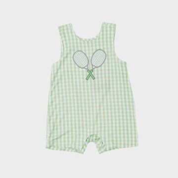 MINI GINGHAM GREEN SLEEVELESS JON JON