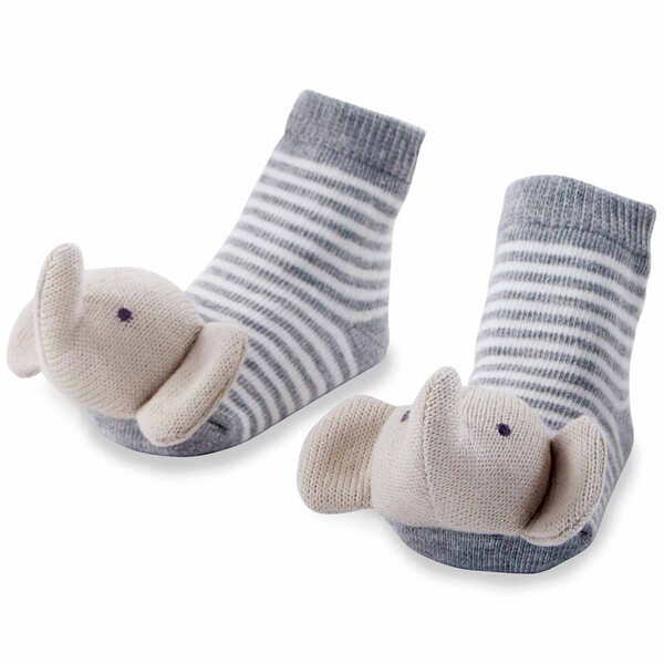ELEPHANT RATTLE TOE SOCKS