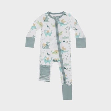 DRAGONS 2-WAY ZIPPER ROMPER