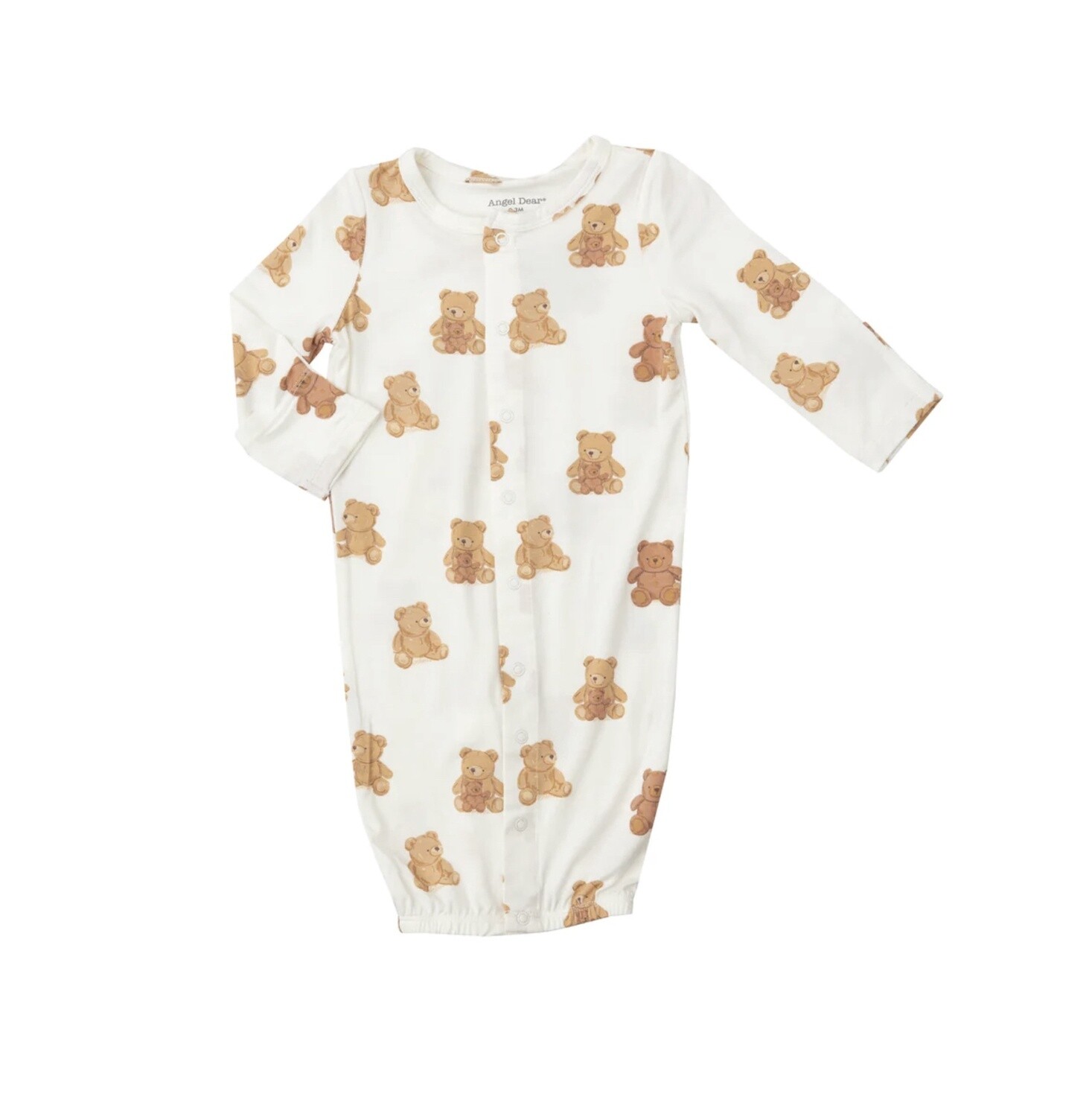 TEDDY BEARS CONVERTIBLE GOWN 0-3M