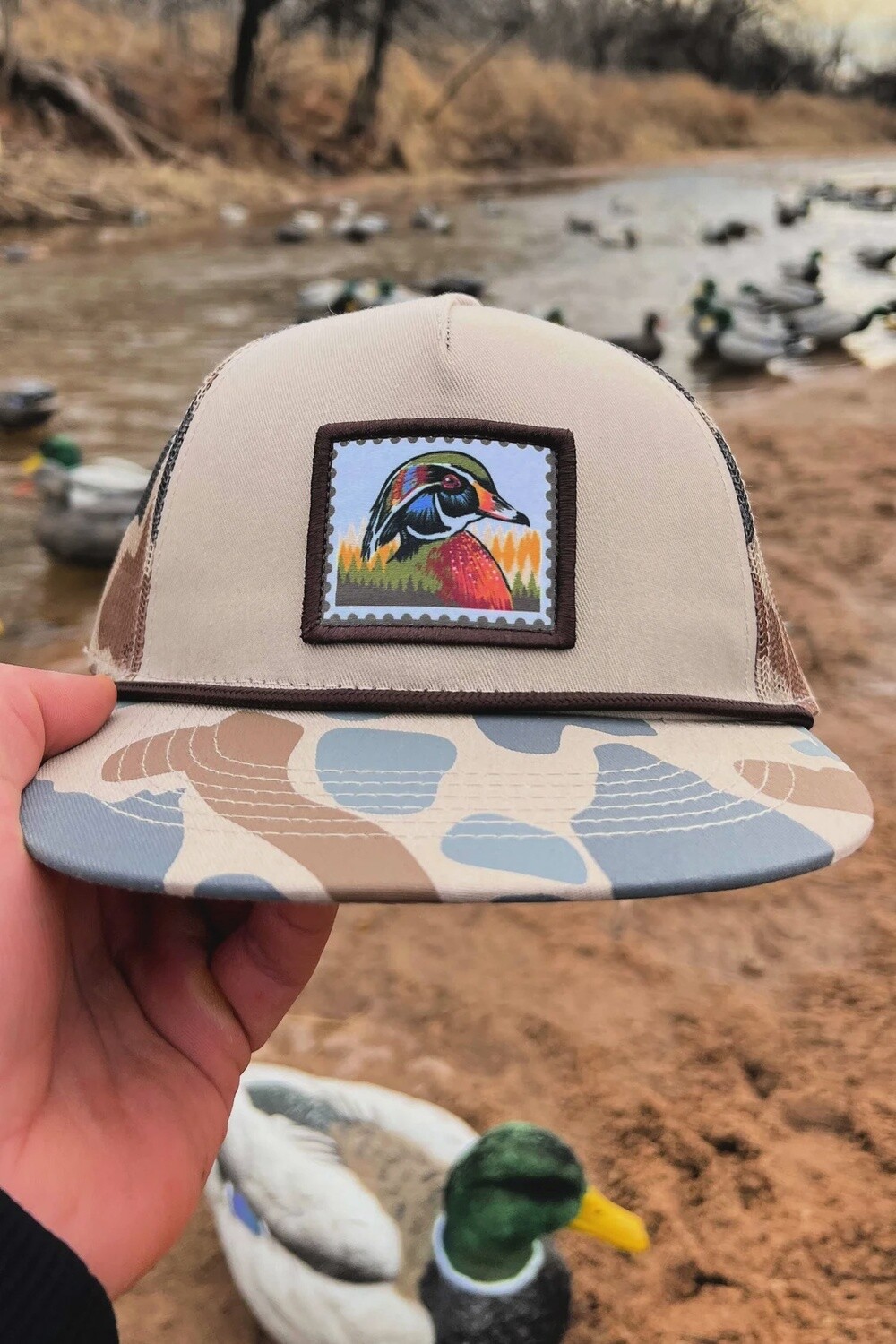 WOOD DUCK STAMP CAMO CAP