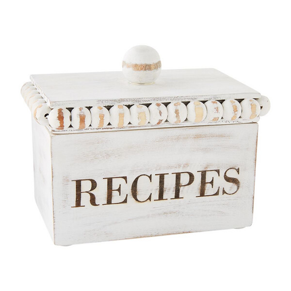 BEADED RECIPE BOX SET