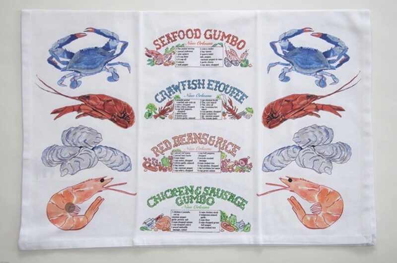 LOUISIANA RECIPE TOWEL
