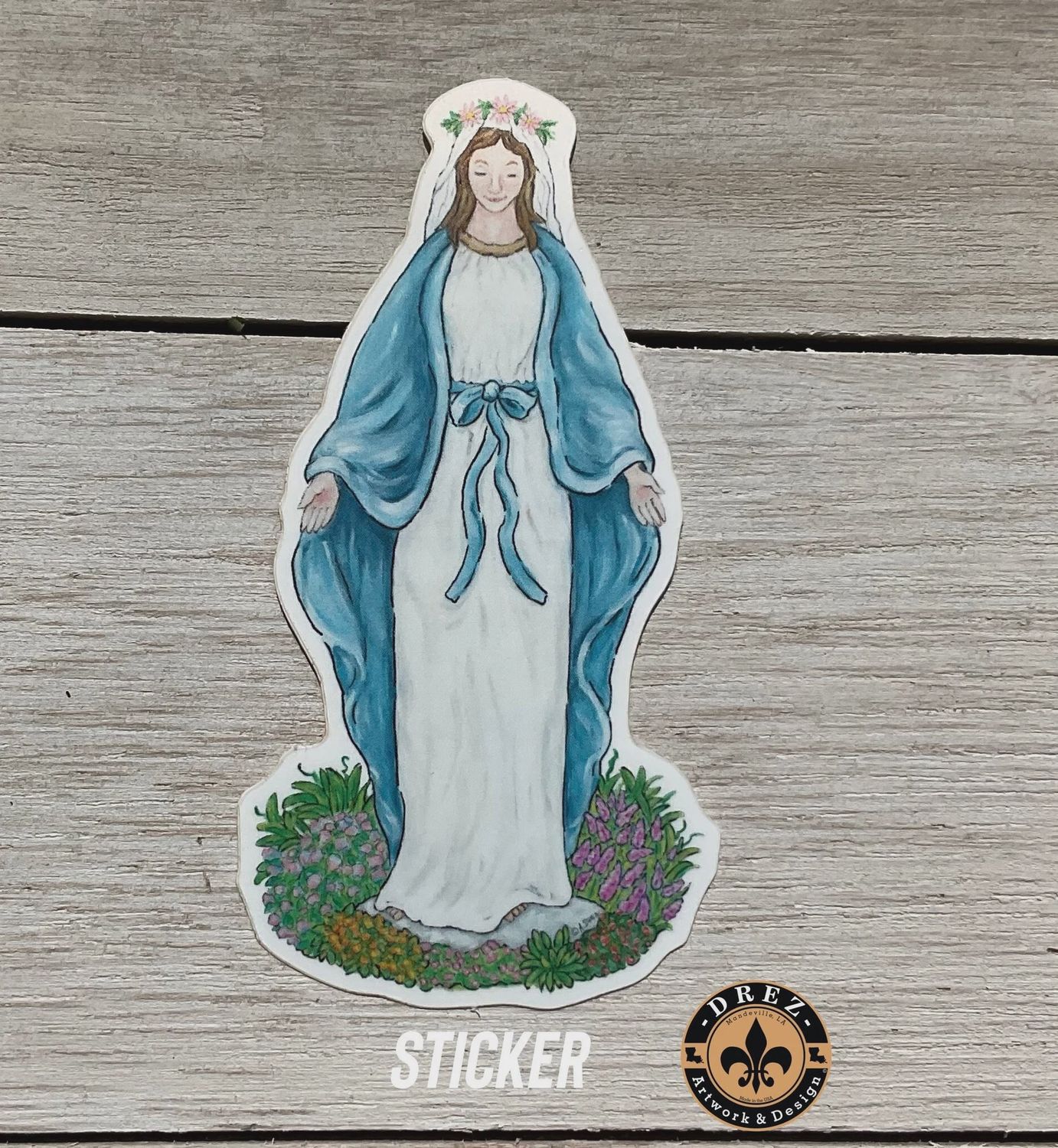 DREZ STICKER, DESIGN: BLESSED MARY