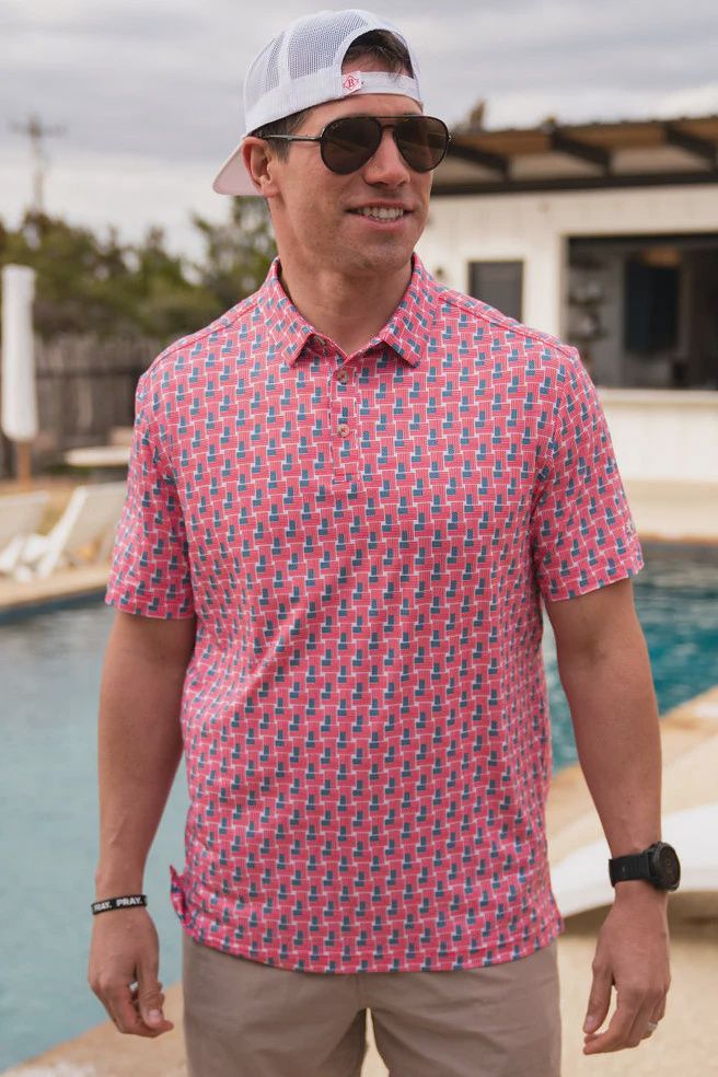 AMERICAN FLAG PERFORMANCE POLO