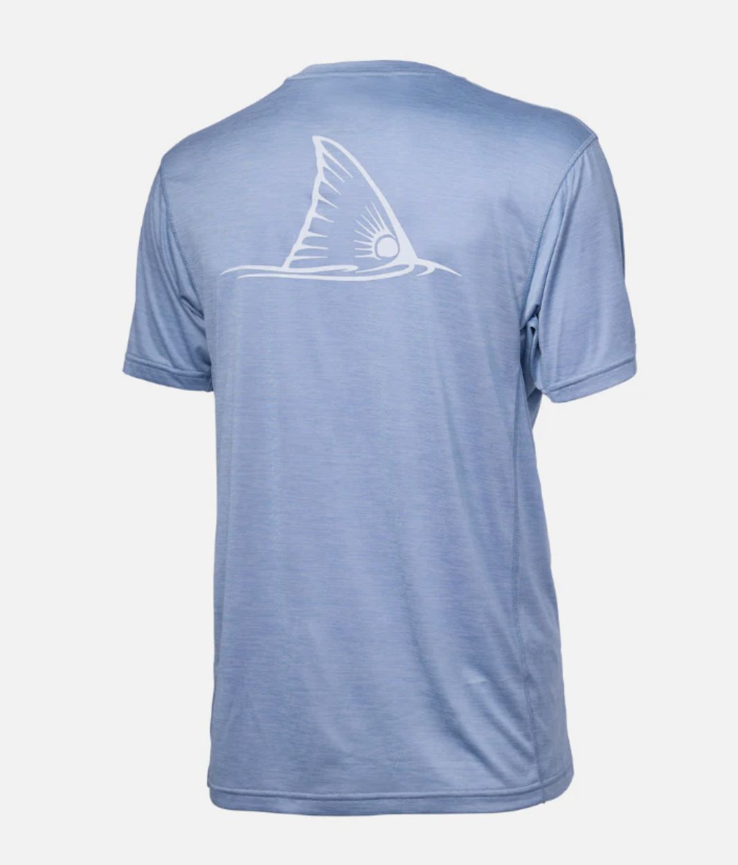 COOL T SHORT SLEEVE FISHING SHIRT- DUSTY BLUE REDFISH